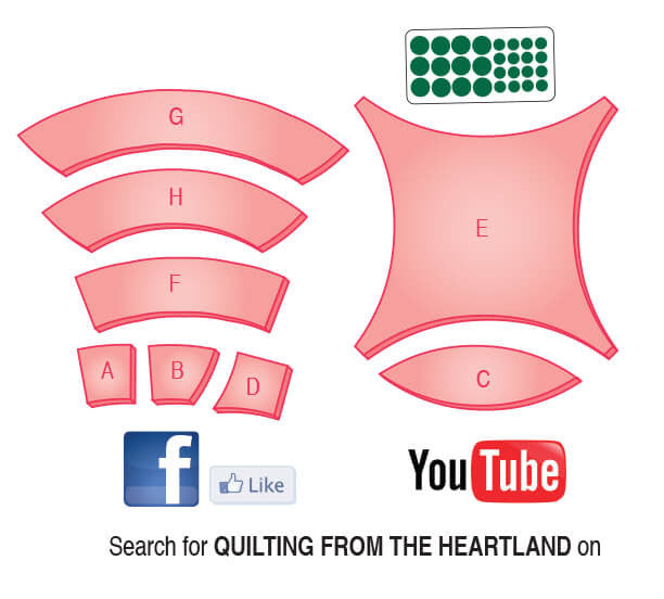 Double Wedding Ring | acrylic quilt template by Quilting from the Heartland double-wedding-ring-acrylic-quilt-template-by-quilting-from-the-heartland
