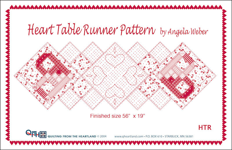 Heart Table Runner | Quilting from the Heartland