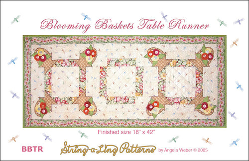 Blooming Baskets table runner from Quilting from the Heartland