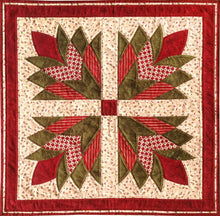 quilt square using cleopatra fan template