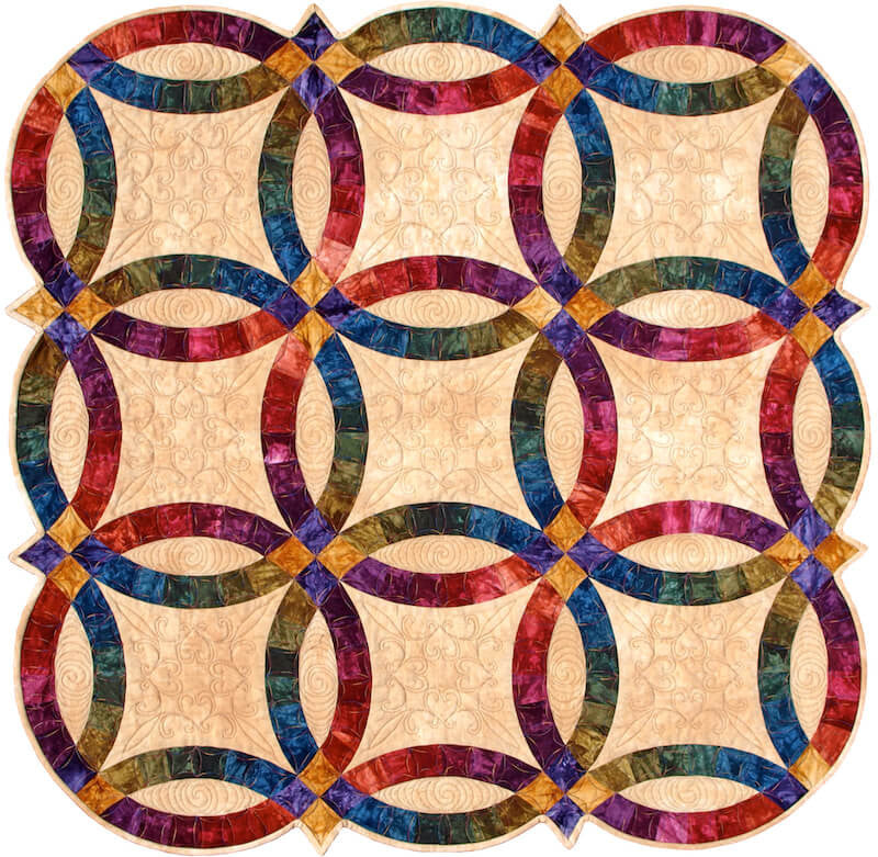 Double Wedding Ring | acrylic quilt template by Quilting from the Heartland double-wedding-ring-acrylic-quilt-template-by-quilting-from-the-heartland