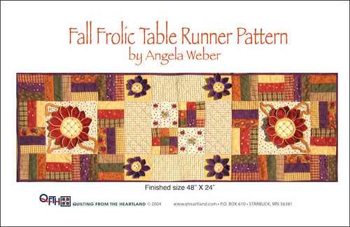 fall frolic table runner quilt pattern
