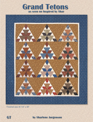 book cover grand tetons quilt pattern