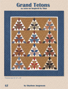 book cover grand tetons quilt pattern