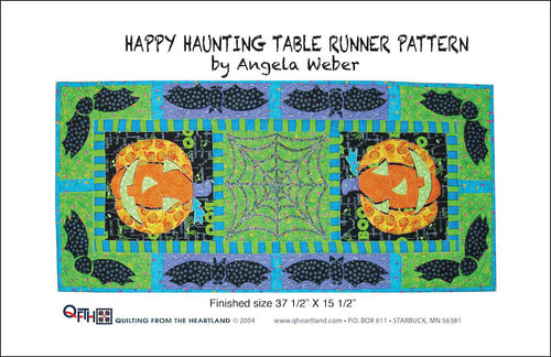 happy haunting table runner quilt design