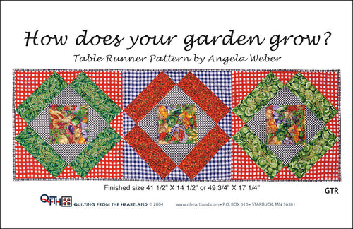 how does your garden grow table runner quilt