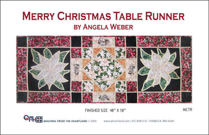 merry christmas holiday table runner quilt pattern